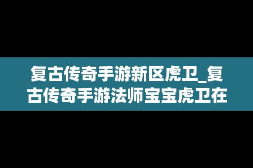 复古传奇手游新区虎卫_复古传奇手游法师宝宝虎卫在哪招